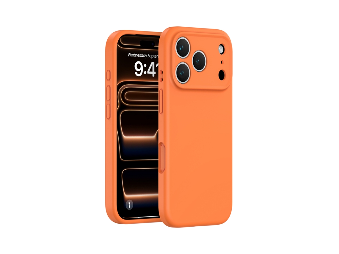 (laranja, Iphone 17 Pro Max) Capa De Silicone Líquido Para Iphone, Cobertura Total Sem Folgas, Proteção De Botão Em Peça Única.