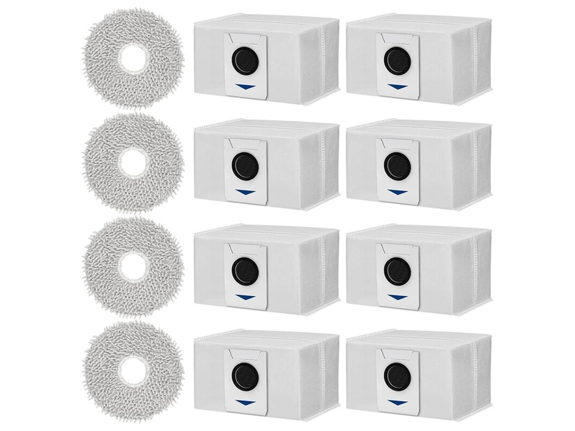 Kit de Acessórios para Deebot T20 Omni/ X1 E, Incluindo Sacos para Aspirador de Pó, Panos de Limpeza e Peças para Aspirador Robô BRILVIBERA