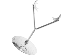 Suporte Metálico Cristal Design Diamante Elegante Ferro Prateado Exibir Pedras Naturais Decoração Interiores GOKOCO