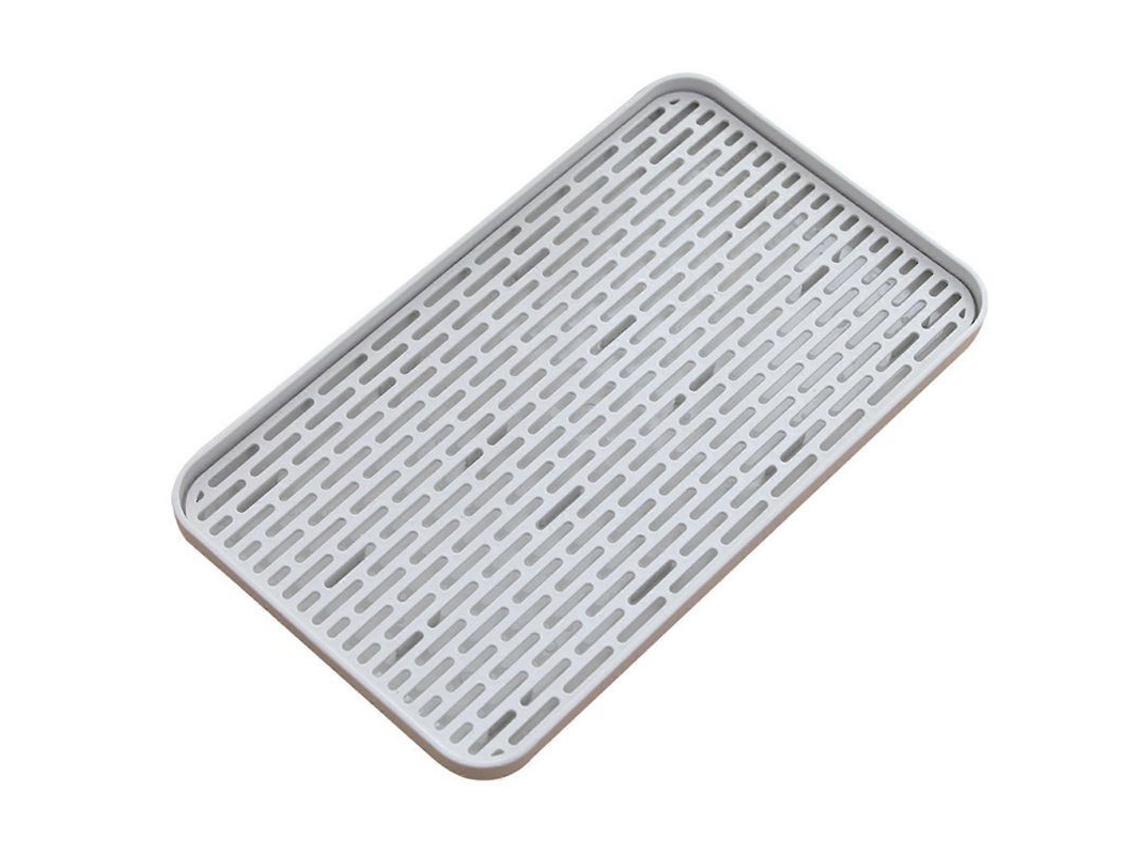 Drenador De Pratos Com Bandeja De Goteo 2 Níveis, Bandeja De Armazenamento Multifuncional Para Xícaras E Louças 39x22,5x2,5 Cm