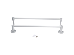Laxiscreed Suporte Para Toalhas De Banheiro Com Barra Dupla, 50cm, Alumínio Espaçoso