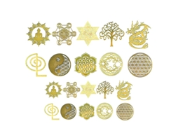 20Pcs Decalques de Metal ALLINLESS
