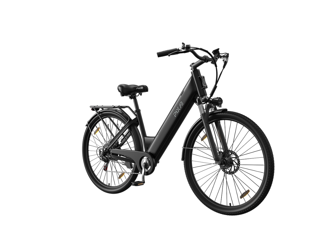 Bicicleta Elétrica Urbana PIXAR C1, Bateria Removível de 36v 13ah, Shimano de 7 Velocidades