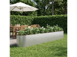 Vidaxl Cama De Jardim Elevada Aço Galvanizado 380 X 40 X 40 Cm Aço