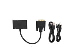Adaptador Splitter 2 em 1 Dvi para Vga S/MARCA