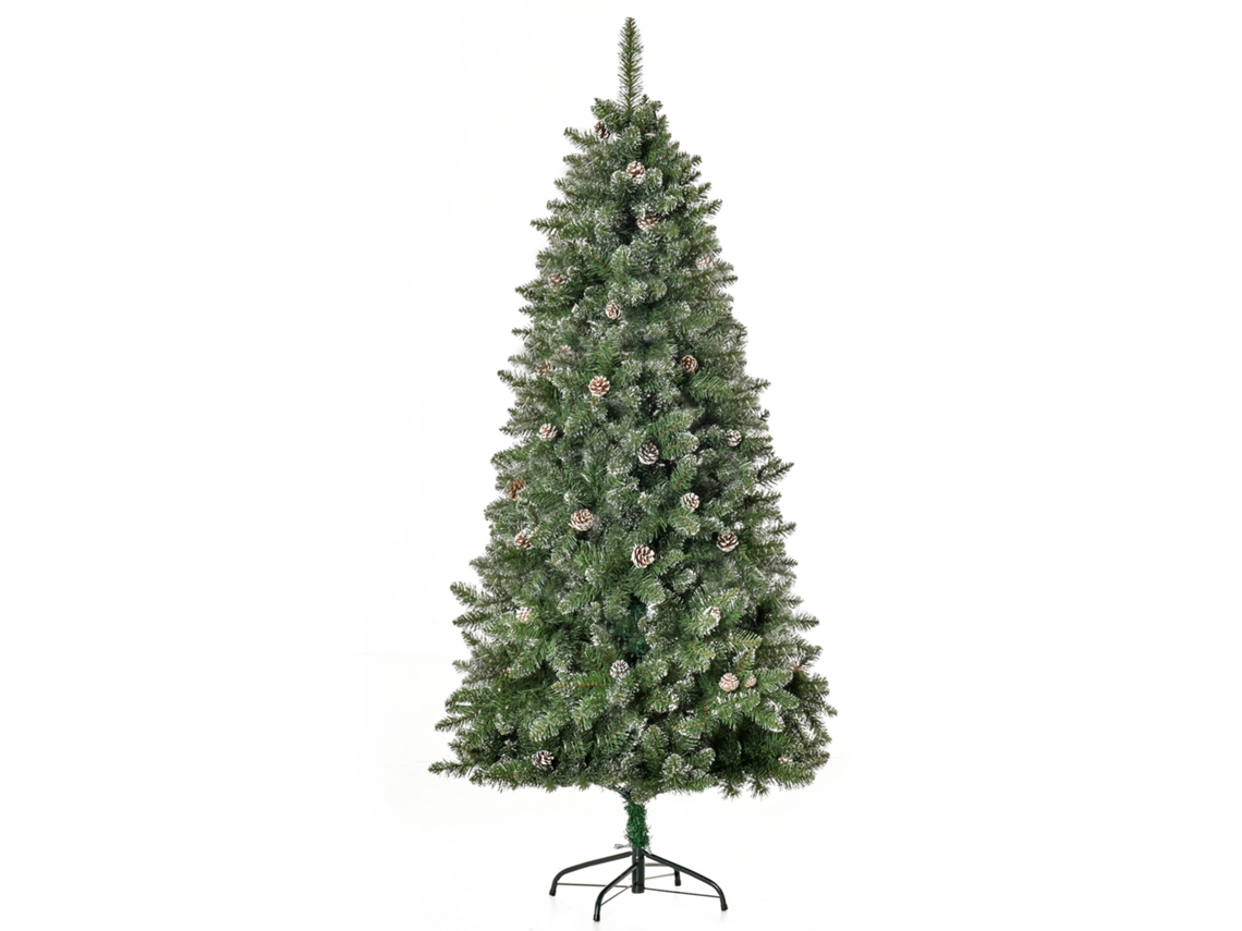 Árvore de Natal artificial, aparência de neve, 180cm, 50 galhos, Nordmann | S/MARCA