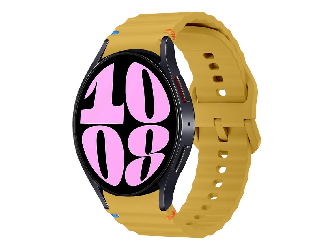 Pulseira De Silicone Com Costura Em Padrão De Ondas