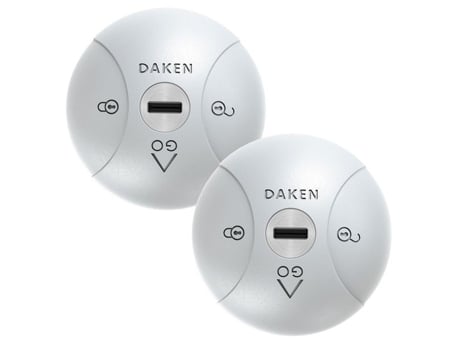 Correntes para veículos utilitários Daken Saturn Go, cinza, pacote com 2, fecho uniforme