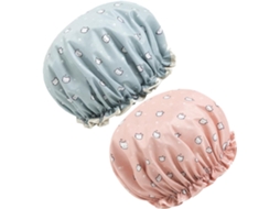 Conjunto De Toucas Natação Impermeáveis Galpada Para Mulheres, Com Estampas De Gatinhos Rosa E Azul, Dupla Camada Para