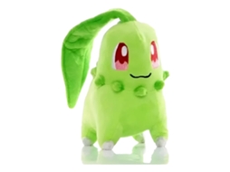 Lurelia Pokémon Chikorita Original Detalhada 20cm Qualidade Em Peluche Colecionável, Macio Para Coleção