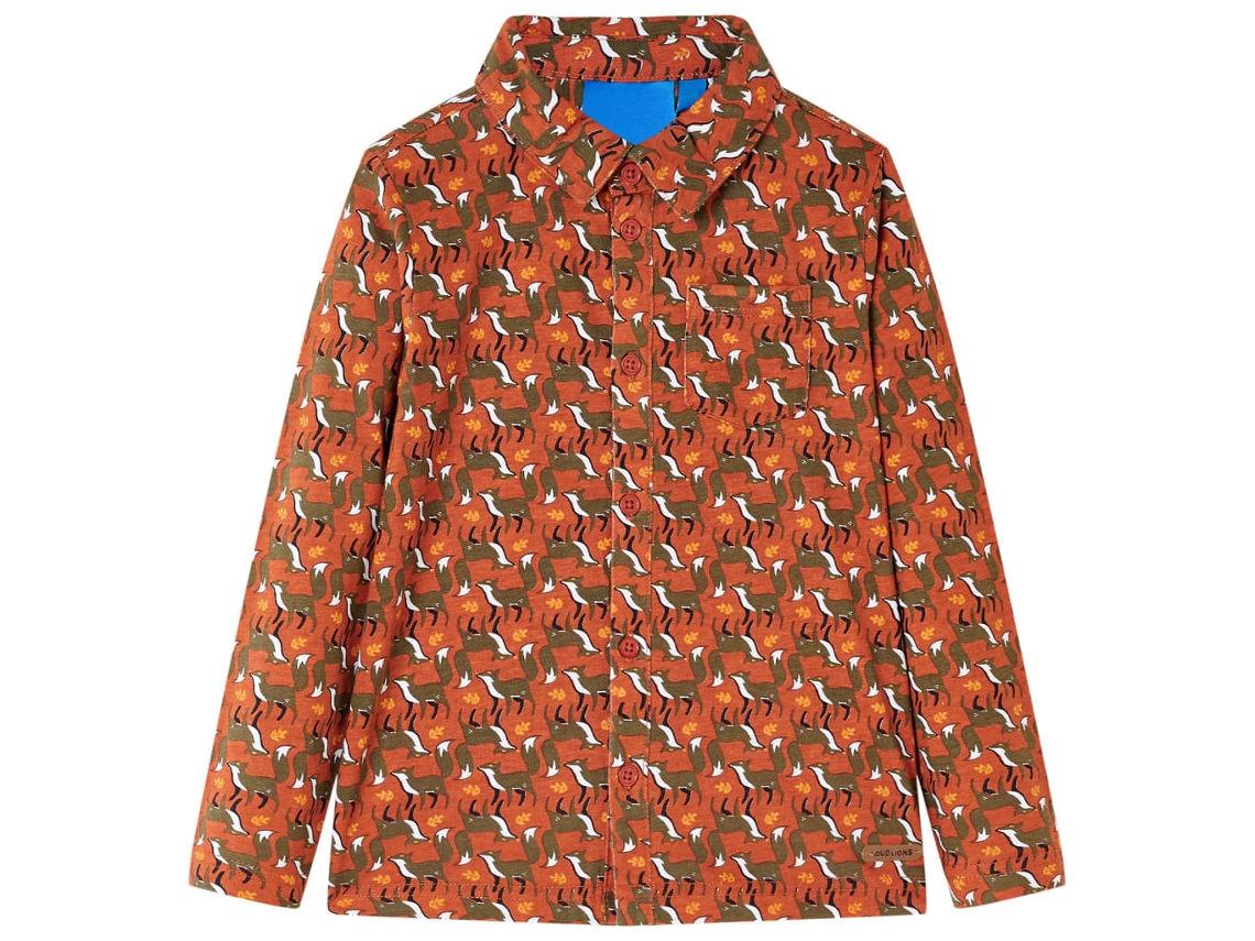 Camisa Para Criança Cor Ferrugem-claro 92