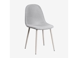 Sklum Pack De 2 Cadeiras De Jantar Glamm Poliéster  Toupeira Clarolinho Cinza Concretolinho