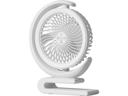 Ventilador De Mesa Portátil Usb Para Camping Branco