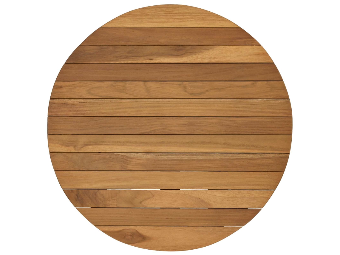 Vidaxl Tampo De Mesa Ø 50 X 3,5 Redondo Madeira De Teca Sólida Natural
