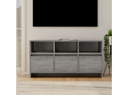 Vidaxl Móvel De Tv 102x37,5x52,5 Cm Derivados Madeira Sonoma Cinza