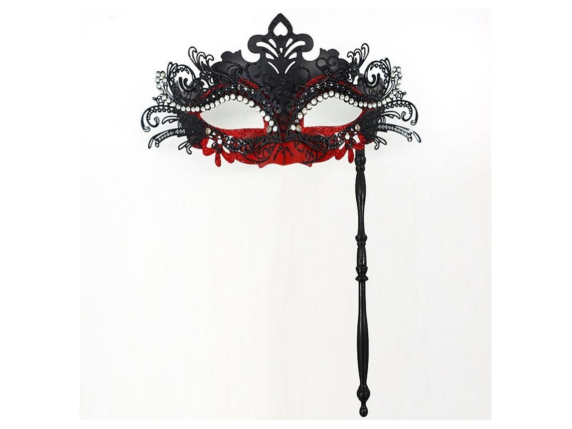 Máscara facial Fasst Phoenix Tail Half Face com cabo removível, máscara fina e brilhante para festas de carnaval e bailes de máscaras.