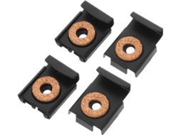Kit De 4 Clipes Espelho Metal Preto Jojofuny Para Montagem Na Parede, Com Ajuste De Altura