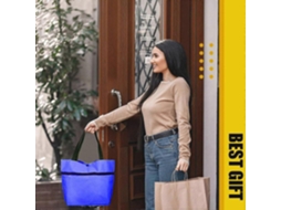 Sacola de Compras Ecológica Dobrável em Tecido Oxford com Rodas para Uso Externo. GOKOCO
