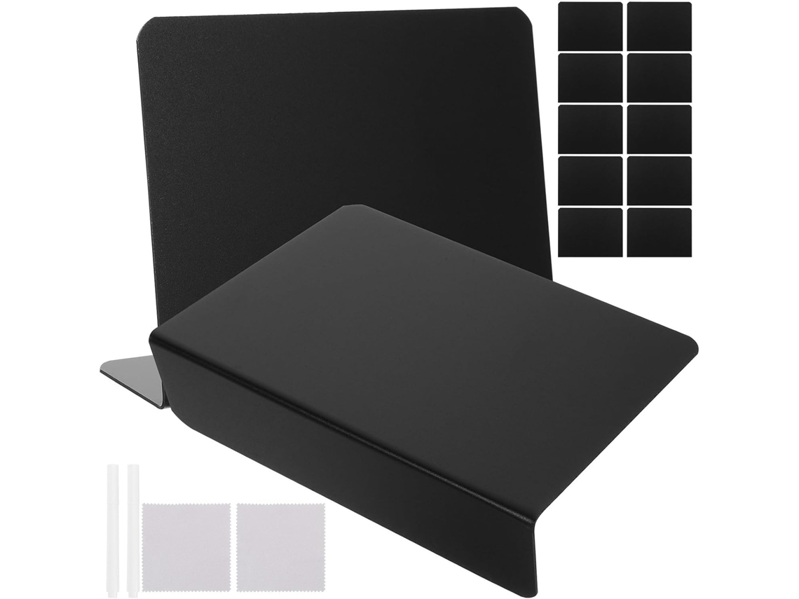 Placas De Plástico Preto Vanzack Mini Para Escrever, Ideais Para Preços E Avisos, Expositores Para Cafés E Lojas