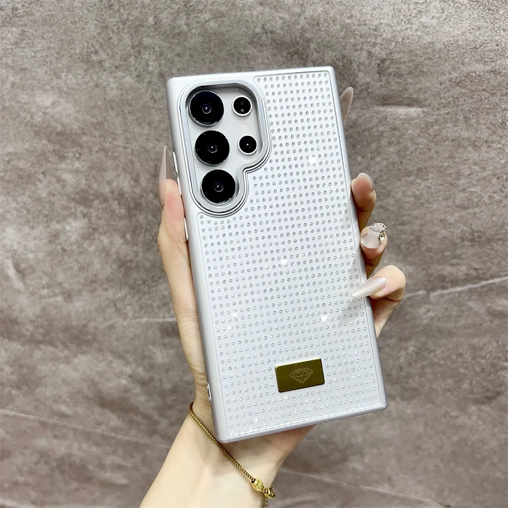 (zflip3 Zflip4, Prateado) Capa De Celular Com Glitter De Diamante Para Meninas Da Samsung