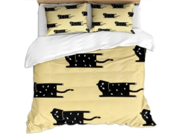 Capa de Edredom com 2 Fronhas 65x65cm em MICROFIBRA 220x240cm MAISON EXCLUSIVE