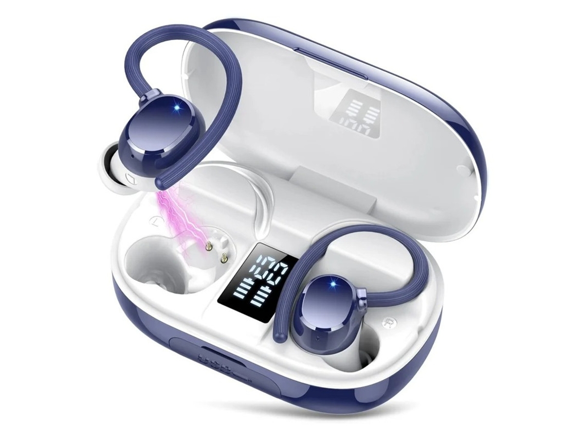 Auriculares Sem Fio Hifi Estéreo Graves Profundos Dágua Yizhood Bluetooth Azul