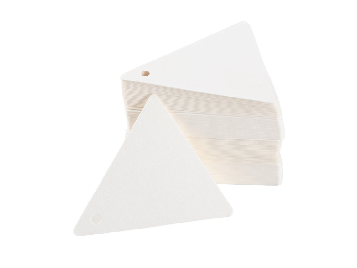 100pcs Tiras De Prueba De Perfume En Forma De Triángulo Desechables Para Aceites Esenciales Aromaterapia 55x50mm