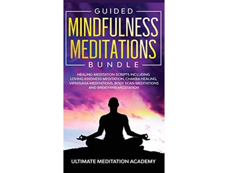 Livro Guided Mindfulness Meditations Bundle de Ultimate Meditation Academy (Inglês - Capa Dura)