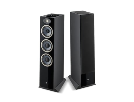 Caixas De Chão, 3 Vias, Bass Reflex, Atmos Focal Theva Nº3 D, Preto