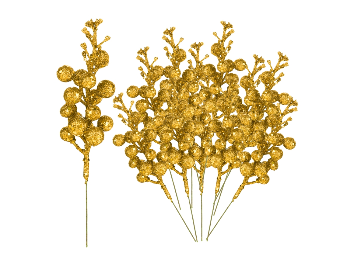 Decorações Natalinas Laxiscreed Com Glitter E Frutas Artificiais Em Cores Vibrantes Para O Natal