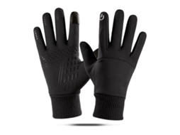 Rebe-luvas Impermeáveis De Inverno Com Tela Tática Quentes Antiderrapantes Para Ciclismo Montanhismo Preto L