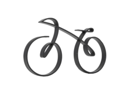 Escultura de Bicicleta Metal Minimalista Estilo Moderno