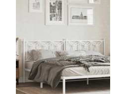Vidaxl Cabeceira De Substituição 193 Cm Metal Branco