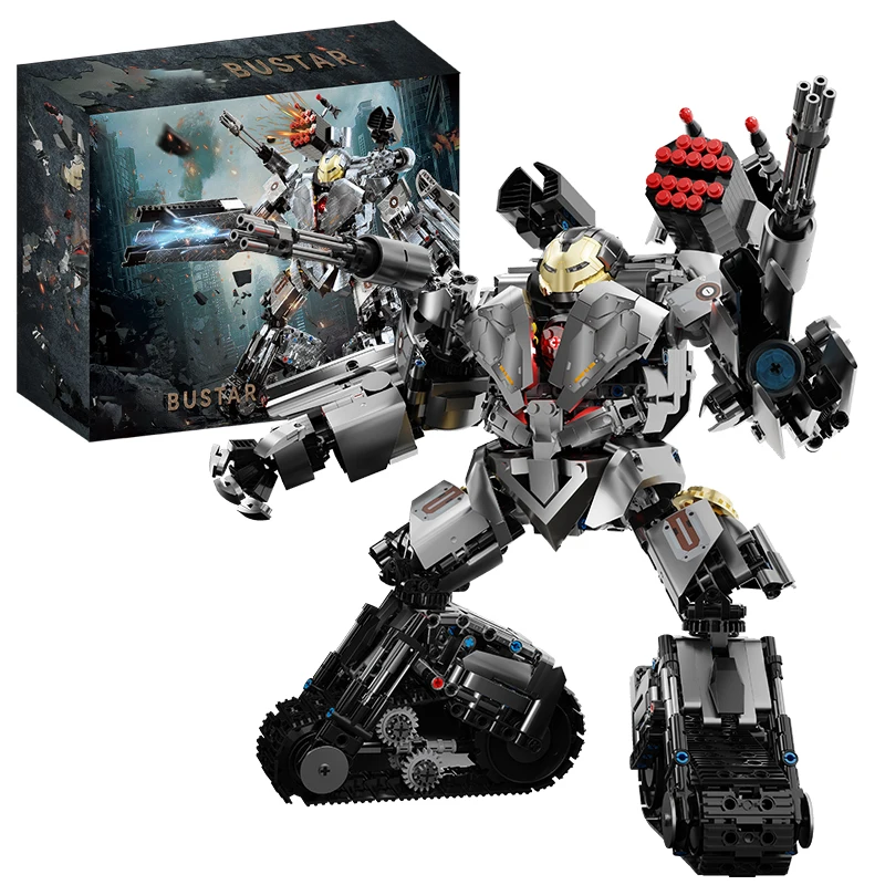 (1968 Peças) Novo Brinquedo De Blocos De Montar Super Steel Hero Warbreaker Machine