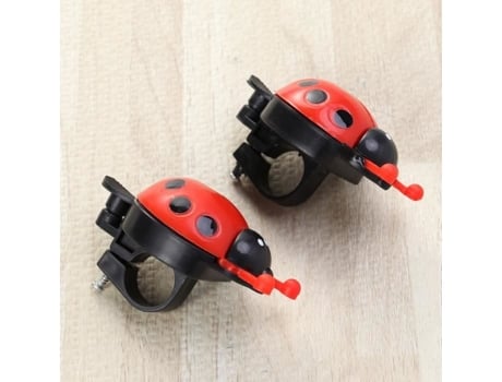 2 Pçs Bicicleta Joaninha Sinos Guiador Anel Som Chifre Alarme Bonito Chifre Besouro Acessórios de Bicicleta-Decoração Ciclos de Bicicleta FOXNOVO