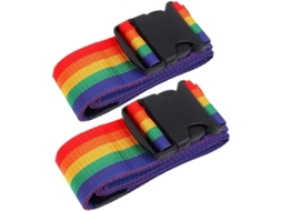 Conjunto De 2 Cintas Nylon Ajustáveis Com Fivela Malas, Acessórios De Viagem E Cintos Segurança Cor Da Cinta