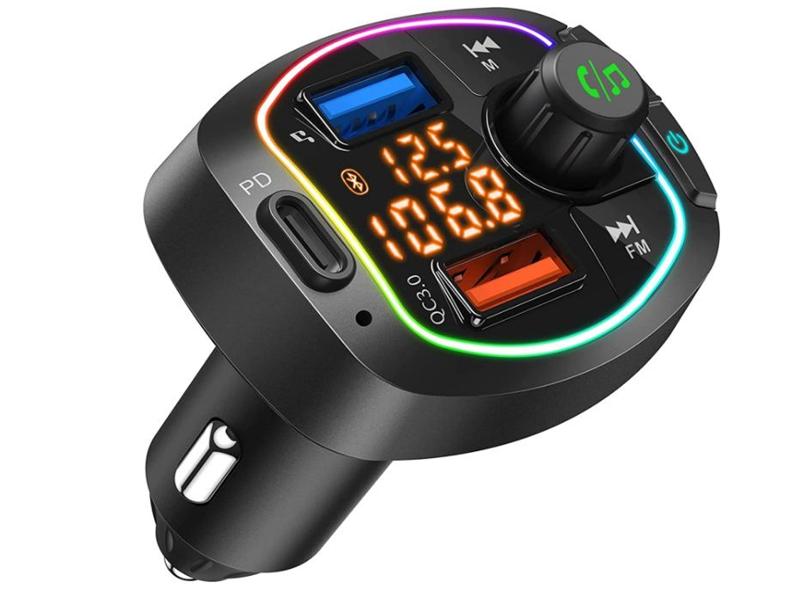 Transmissor Fm Bluetooth Yizhood Bc66 Pd20w Qc3.0 Preto