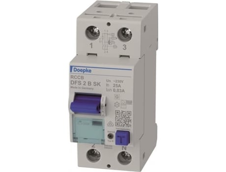 Fehlerstromschutzschalter Dfs2 025 2/0,03 B Sk Doepke (09124598)