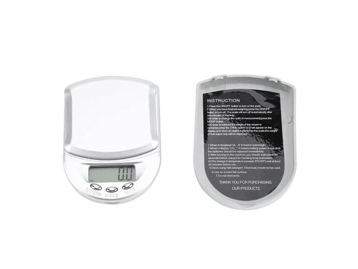 Balança de Cozinha Portátil de Alta Precisão 500/0,1 G, Mini Eletrônica para Medição AQUAFORGE