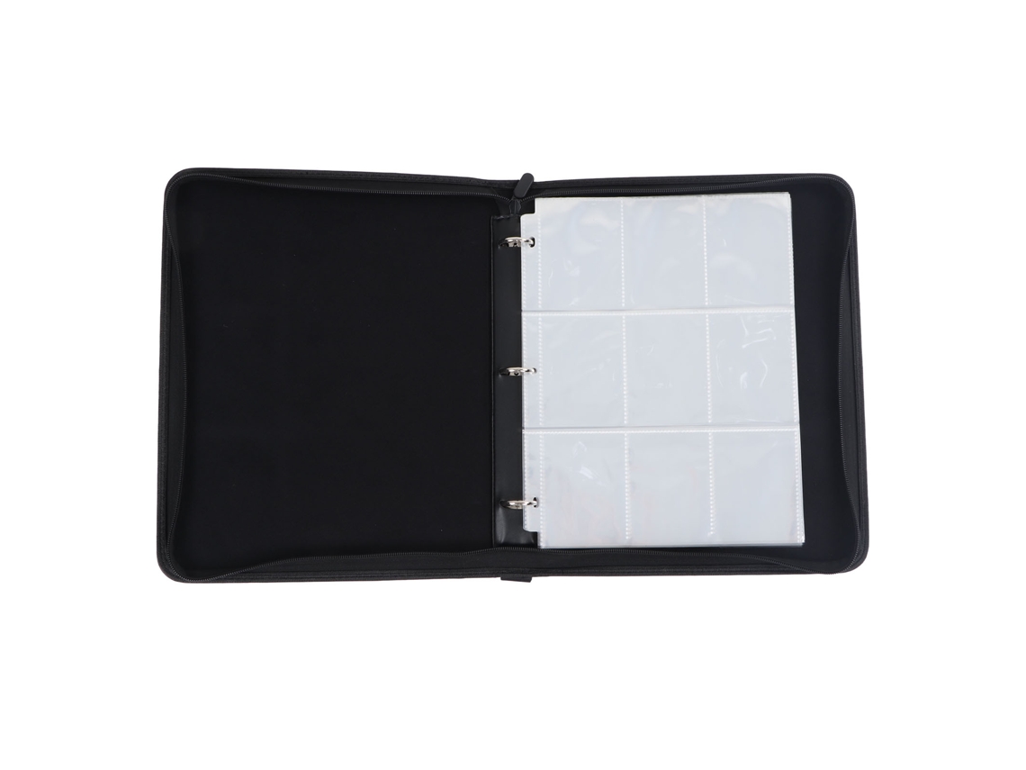 Walshlxq carpeta de Cartas de Trading com 9 Bolsos e 40 Folhas Transparentes para Colecionar Cartas Desportivas