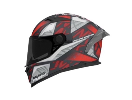 Capacete de motocicleta Mt Braker SV Fury Helmet Vermelho/Preto/Cinza L Vermelho/Preto/Cinza L