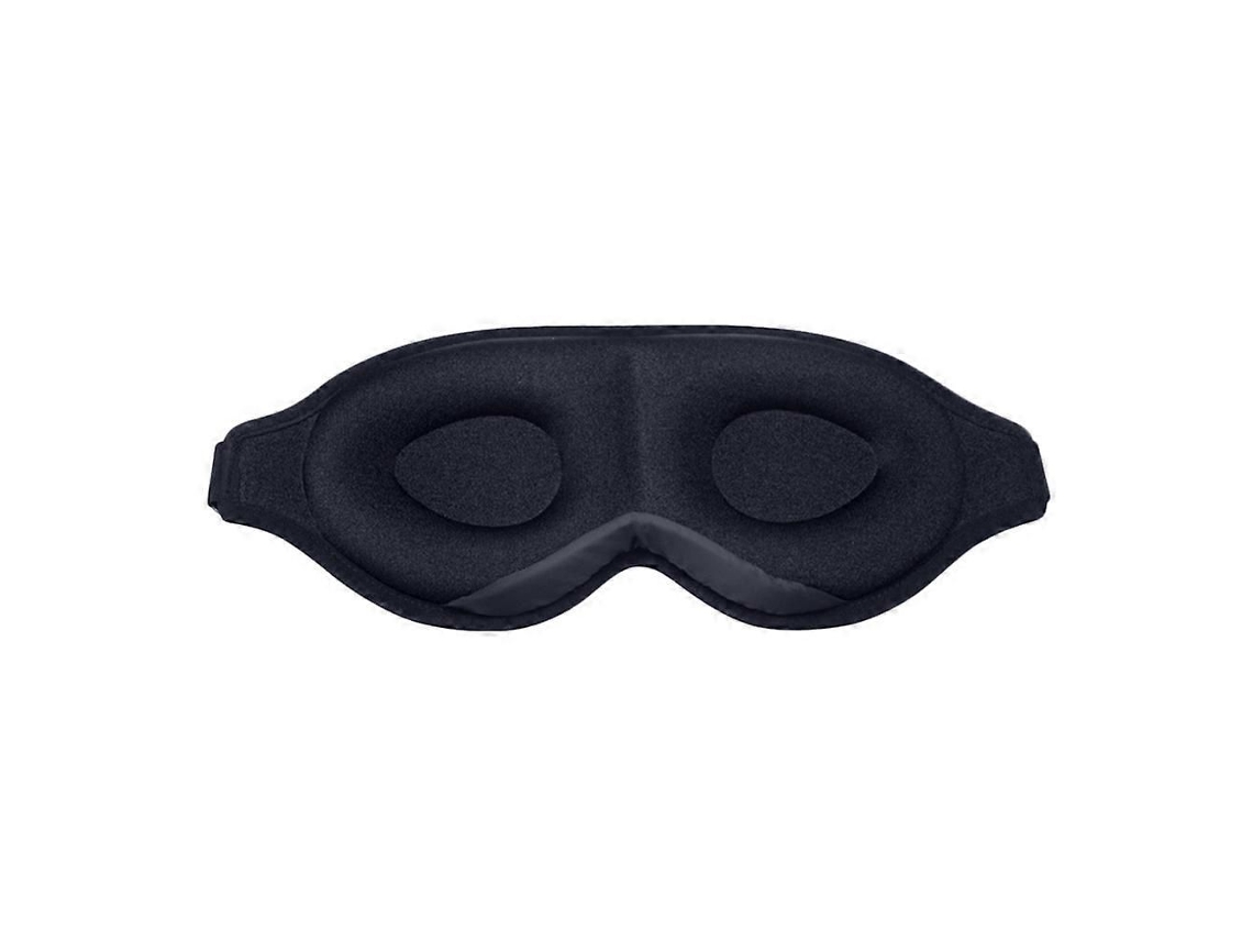 Máscara de Dormir Preta em Espuma Viscoelástica com Capa Ajustável para Auxiliar no Sono . TAISHENGDA (1 Peça)