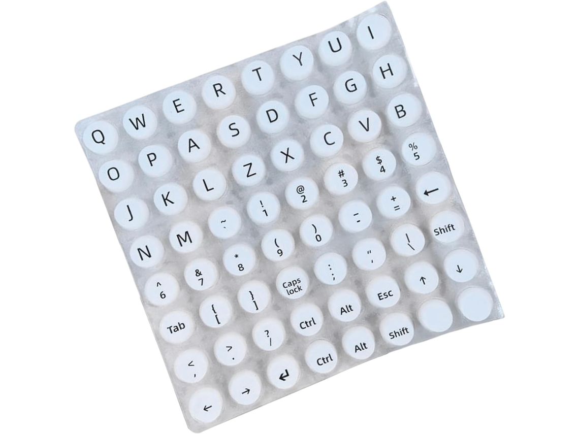 Adesivos De Teclas Em Relevo Para Teclado, Resistentes Ao Desgaste, Ideais Para Escritório, Trabalho E Uso Em Laptops Adesivos De Tecla Gokoco