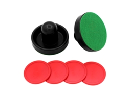 Paddles De Air Hockey Com Manoplas E Discos De Reposição Para Mesas De Jogo, Brinquedo Para Família E Crianças Adultos
