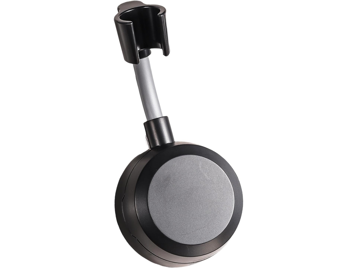 Suporte multifuncional portátil com ventosa para chuveiro, com design ajustável, ideal para uso diário em casa e em viagens.