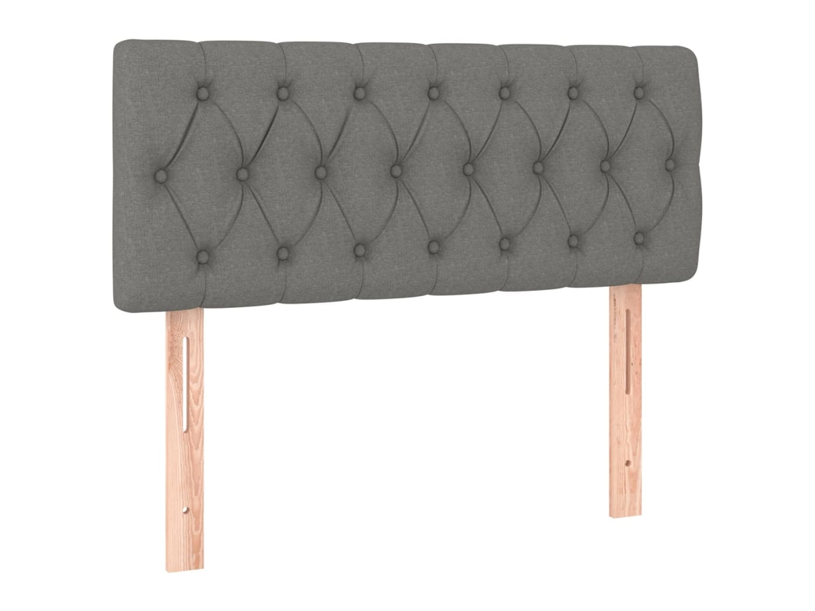 Cabeceira de Cama Tecido Cinzento Escuro MAISON EXCLUSIVE (100x7x78 cm)