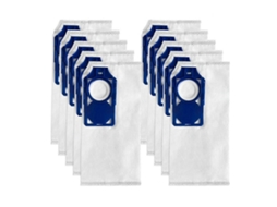 Pacote com 10 sacos de reposição para aspiradores verticais R30d, R30p, R30pet e S30d, S30p e S30pet, peças Rnhc 6 e Snh 6