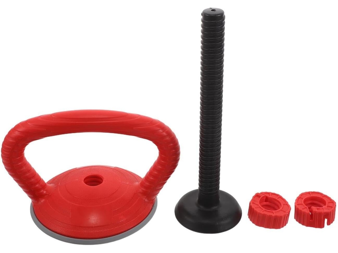 Alça Para Kettlebell Besportble, Vermelha, Base Ajustável, Adaptador