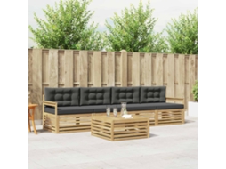 Vidaxl Conjunto De Sofás Para Exterior 5 Unid. Branco E Antracite