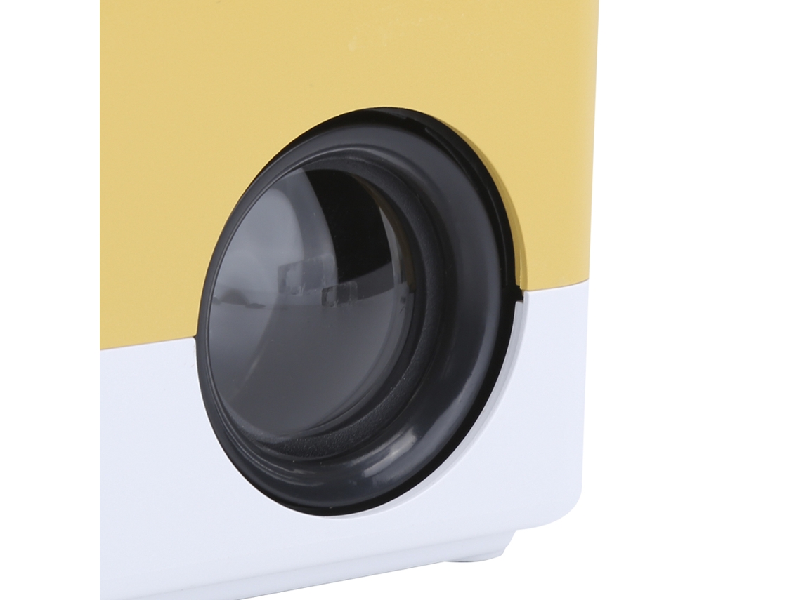 Miniprojetor Led Full Hd 1080p Smart Home Theater Amarelo Branco 100 240veu Plug Brilvibera